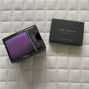 Ted Baker Purple Silk Tie Pocket Square Set